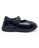 Lil Lollipop Solid Velcro Closure  School Shoes - Black