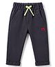 Mini Taurus Knit Full Length Lounge and Track Pants With Applique - Grey
