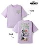 Primo Gino Disney Single Jersey Knit Half Sleeves Front & Back Mickey & Friends Printed T-Shirt - Mauve