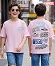 Primo Gino Marvel 100% Cotton Knit Half Sleeves T-Shirt With Back Avengers Graphic - Lavender
