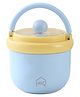 House of Quirk Portable Soup Cup & Porridge Jar Stainless Steel Breakfast Cup with Lid & Spoon  Insulated Oatmeal Milk & Food Container for Students & Travel - Blue