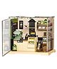 NEGOCIO Miniature Coffee Shop Diorama Kit with LED Lights  DIY Coffee House Model, Mini Cafe Scene, Dollhouse Decor, Handmade Craft Kit, Gift for Adults & Teens- PACK OF 1- COLOR MAY VARY