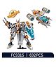 NEGOCIO 2-in-1 Space Wars Building 692-piece masterpiece Set for kids and adults- PACK OF 1- COLOR MAY VARY
