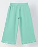 Spunkies Cotton Blend Woven Solid Pants - Green