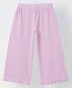 Spunkies Cotton Blend Woven Solid Pants - Purple