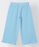 Spunkies Cotton Blend Woven Solid Pants - Light Blue