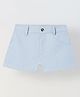 Spunkies Pure Cotton Woven Solid Shorts - Blue