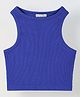 Spunkies Cotton Blend Woven Sleeveless Solid Top - Purple