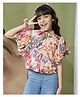 Peppermint Cotton Blend Woven Floral Printed Top - Multi Colour