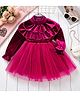 Mark & Mia Full Sleeves Party Dress - Wine