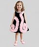 PinkCow Velvet Woven Sleeveless Frill Detailed Pearl Embellished Dress - Baby Pink