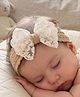 The little lookers Bow Applique Detailed Headband - Beige