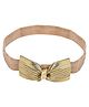 Aye Candy Bow Applique Detailed Headband - Golden