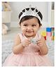 Aye Candy Adorable Text Designed & Glitter Embellished Crown Applique Detailed Headband - Silver