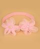 Aye Candy Floral Applique Detailed Headband - Light Pink
