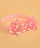 Aye Candy Floral Applique Detailed Headband - Pink