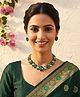 Mansiyaorange Gold Plated Green CZ Cubic Zerconia Crystal Gemstone-Studded Jewelry Set (Weight : 35 g )