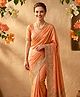MANSIYAORANGE Double Layered Peach & Off-White Glass Pearl Mala Neckalce with Kundan Earrings Jewelry Set(Weight : 60 g
