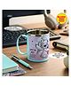 Disney by Gluman SS Jazz Mug with Steel Inner & Integrated Handle BPA Free & Dishwasher Safe With Stitch Print - Multicolor
