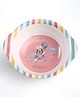Servewell Helicopter Printed Round Bowl with Handle -Peach