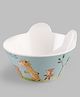 Servewell Face Designed Jungle Theme Printed Round Bowl - Sky