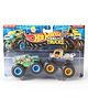 Hot Wheel Die Cast Free Wheel Monster Trucks  Mood Crusher Toy Pack Of 2 - Blue & Yellow
