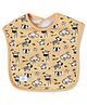 The Mom Store Cotton Waterproof Rusty Jungle Feeding Bib - Orange