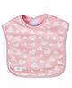 The Mom Store Cotton Waterproof Rosy Hearts Feeding Bib - Pink