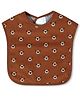 The Mom Store Cotton Waterproof Beary Best Feeding Bib - Brown