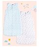 The Mom Store Cotton Happy Cloud-Magic Bow Combo Of 2 Sleeping Bag - White