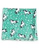 The Mom Store Unicorn Slumber Party Fleece Blanket - Green