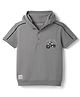 CUCUMBER Cotton Knit T-Shirts Half Sleeves Hooded Grey 6-7 Years