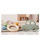 Kidcup Multi Texture Silicone Teether and Car Shape Teether (Combo) - Green