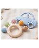 Kidcup Multi Texture Silicone Teether and Car Shape Teether (Combo) - Blue