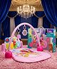 Kriiddaank Disney Princess Theme Musical Baby Gym with Piano Keyboard, Lights & Hanging Rattles - Activity Play Mat for Infants & Toddlers  - Pink