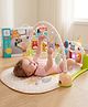 Kriiddaank Lion King Theme Musical Baby Gym with Hanging Toys for Infants | Activity Play Mat with Piano Keyboard, Lights, Music & Rattles | Developmental Tummy Time Gym for Boys & Girls- Beige