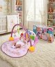 Kriiddaank Winnie The Pooh Baby Gym - Activity Musical Mat with Kick & Play Piano, Ultra-Comfort Cushioned Playmat, Rattle & Teether Toys for Infants & Toddlers, Light & Sound Educational Toy - Pink