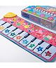 Kriiddaank Peppa Pig Piano Music Play Mat for Kids - 8 Keys & 3 Function Modes, Portable Roll-Up Floor Piano, Interactive Educational Musical Toy for Toddlers & Children 3+ Years, Pink