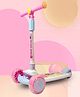 Kriiddaank Barbie Adventure Rider Kick Scooter for Kids - 3-Wheel with LED Light Up Wheels, 3-Level Adjustable Height & Easy Fold Design, Pink Skate Scooter for Girls Ages 3-12 yrs (Up to 25Kg)