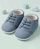 Baby Moo Lace Detailed Slip On Booties - Blue