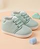 Baby Moo Lace Detailed Slip On Booties - Mint Green