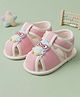 Baby Moo Bird Applique Detailed Velcro Closure Sandals - Pink
