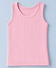 Babyhug Knit Sleeveless Solid Vest - Pink