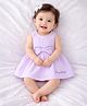 PURPLE UNITED KIDS Seer Sucker Woven Sleeveless Bow Applique Detailed Striped Dress - Lavender