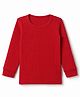 Babyhug Knit Full Sleeves Solid Colour Vest - Red