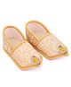 Daizy Sequins Embellished Paisley Detailed Mojaris - Golden