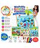 SANJARY Kids Reusable Water Coloring Mat Washable Doodle Drawing Playmat with Magic Pens, Educational Creative Fun Activity Gift Toy color design may vary