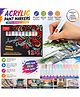 SANJARY Acrylic Paint Markers Set 12 Colors, Water Based Non Toxic Pens, Medium Tip Art Supplies for Rock Painting DIY Crafts Canvas Glass Wood color design may vary