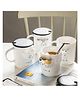 Sanjary Cute Cat Ceramic Coffee Mug Set with Lid and Spoon, Adorable Cartoon Tea Cup, Heat Resistant Drinkware Gift for Home Office Use color design may vary
