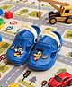 Yellow Bee Disney Mickey & Friends Featuring Mickey & Pluto Applique Detailed Slingback Clogs - Blue